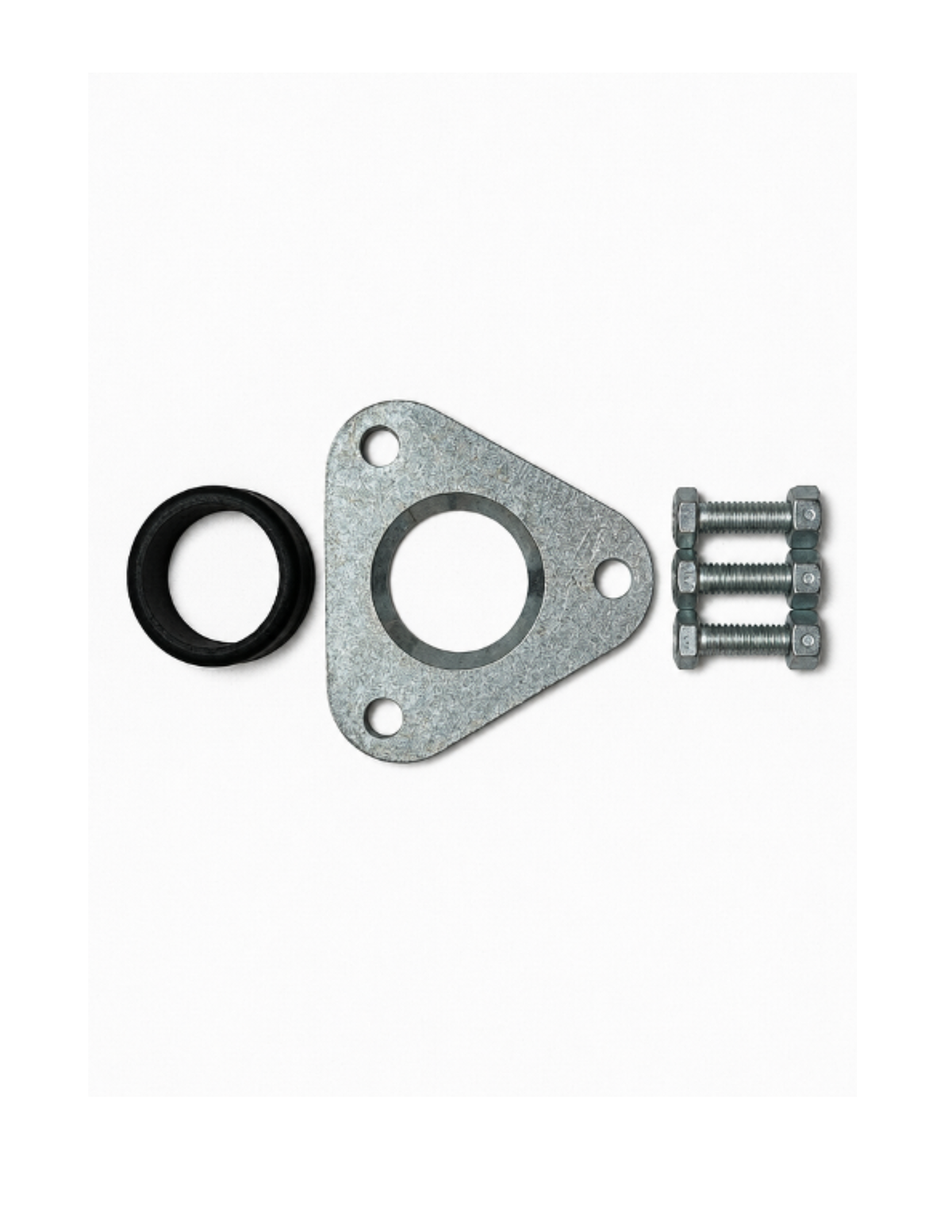 J-pipe coupling hardware kit for agricultural irrigation systems
