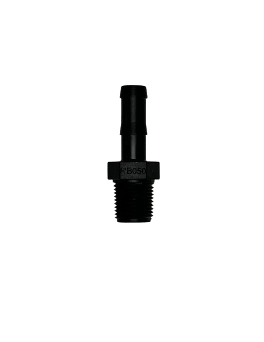 1/2" MPT x 1/2" Hose Barb Poly Fitting