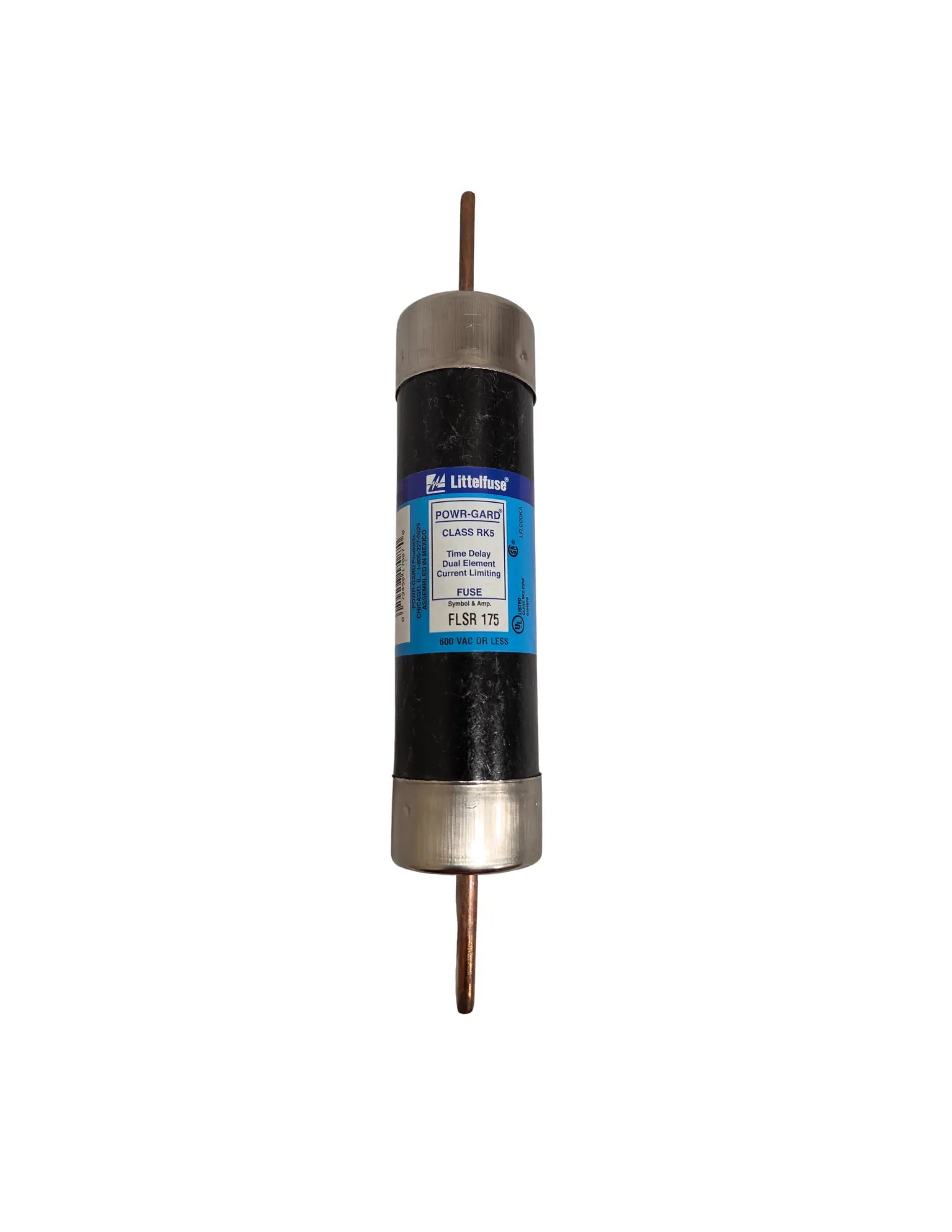 Littelfuse FLSR175 175A Class RK5 time-delay knife-blade fuse for center pivot irrigation