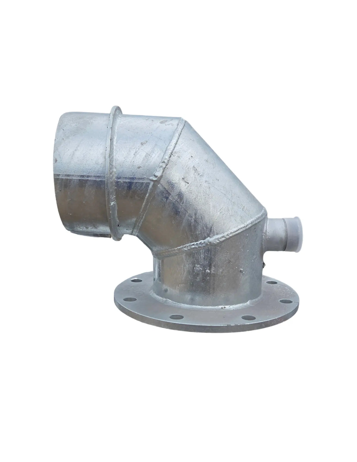 8-inch galvanized 90-degree flange-to-female elbow for agricultural irrigation pipeline